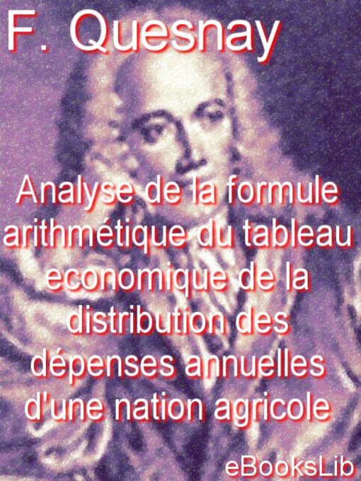 Title details for Analyse de la formule arithmétique by F. Quesnay - Available